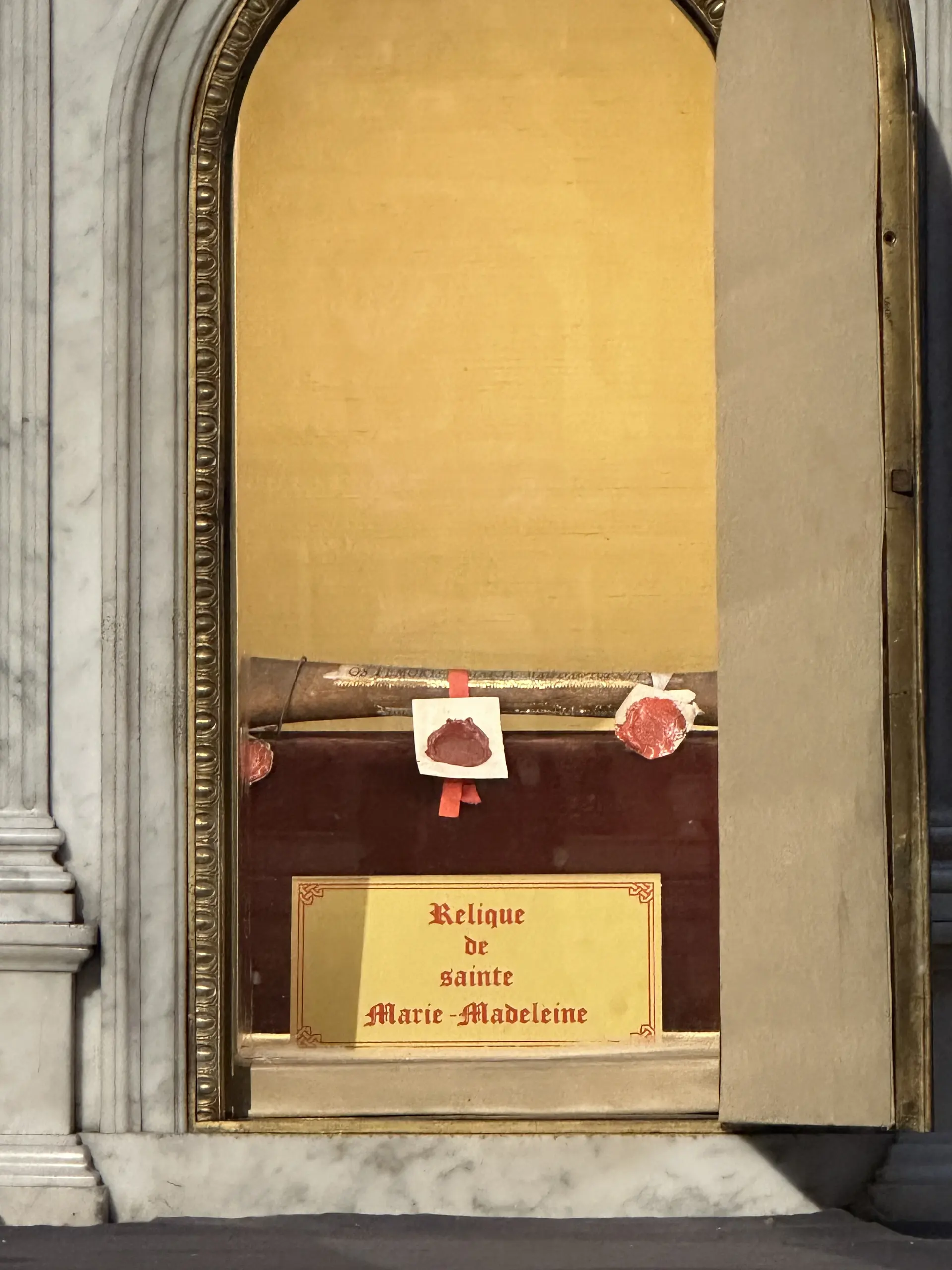 Relic of Mary Magdalene at La Madeleine