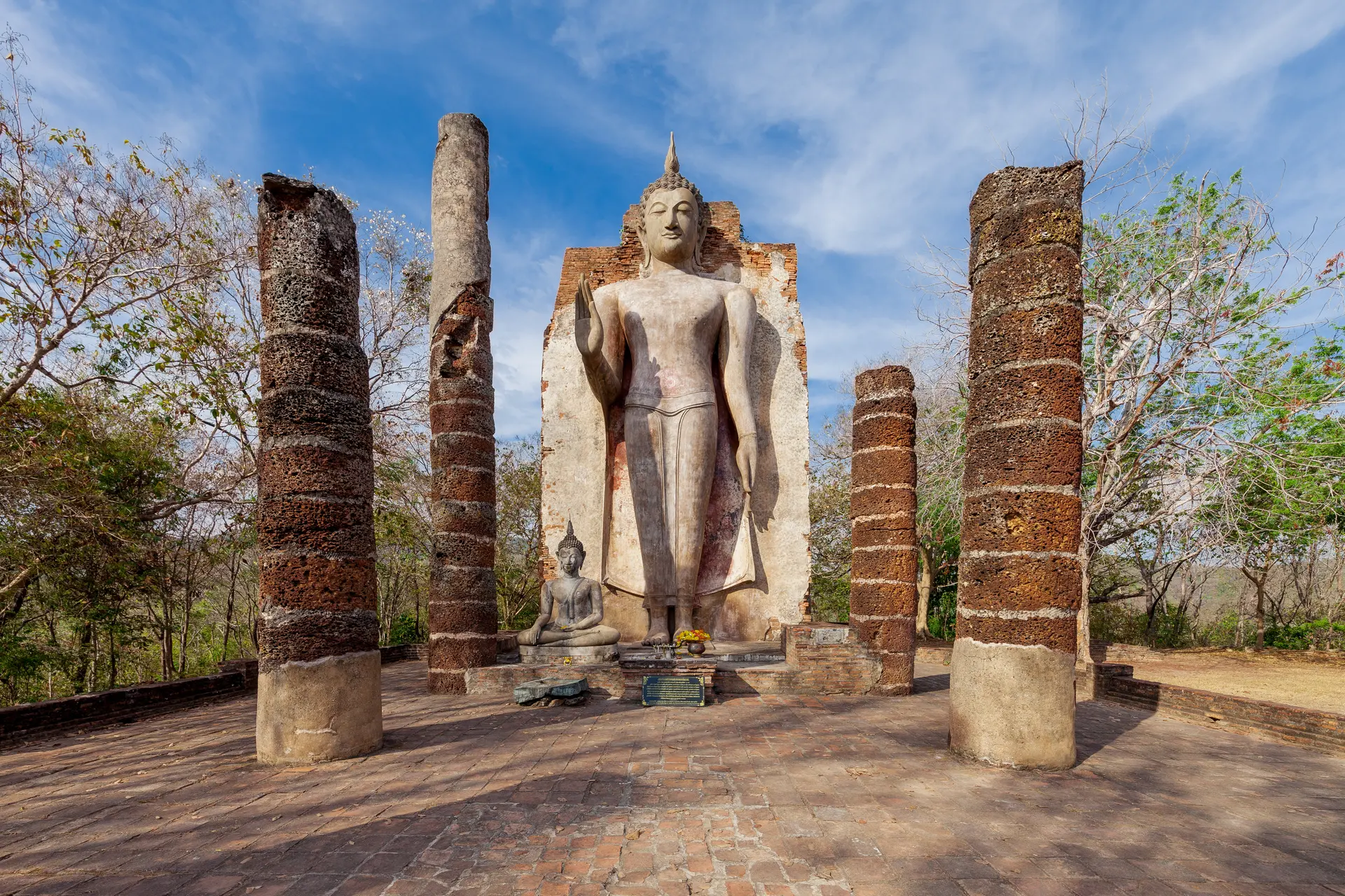 Wat Saphan Hin in Mueang Kao, Sukhothai, Thailand