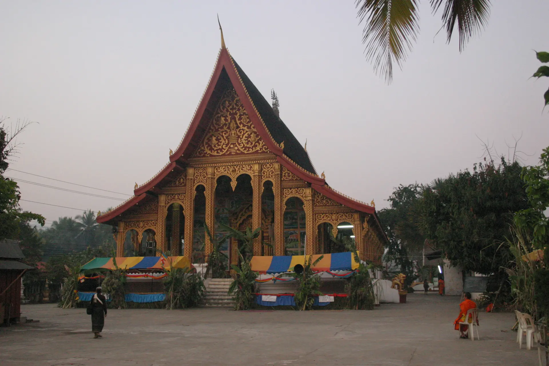 Wat Manorom in Luang Prabang in Laos