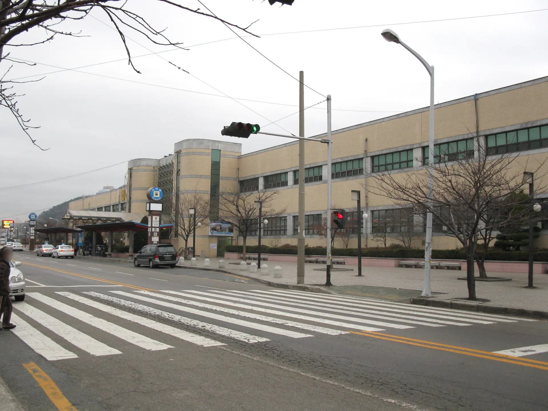 The building of the Sinpyeong Station on the Busan Metro Line 1 in Saha-gu, Busan, Republic of Korea(South Korea)
