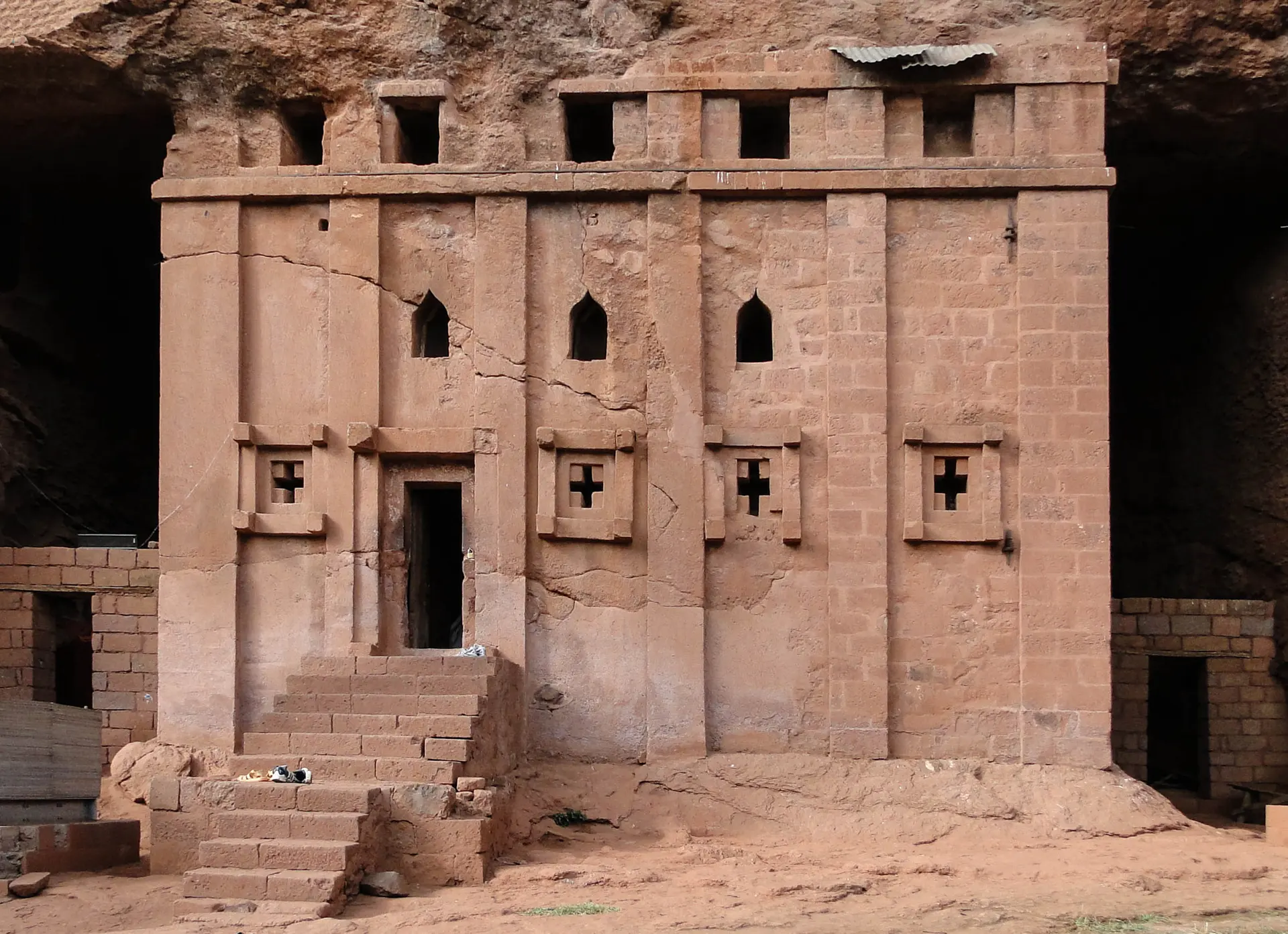Biete Abba Libanos, one of the rock-hewn churches of Lalibela