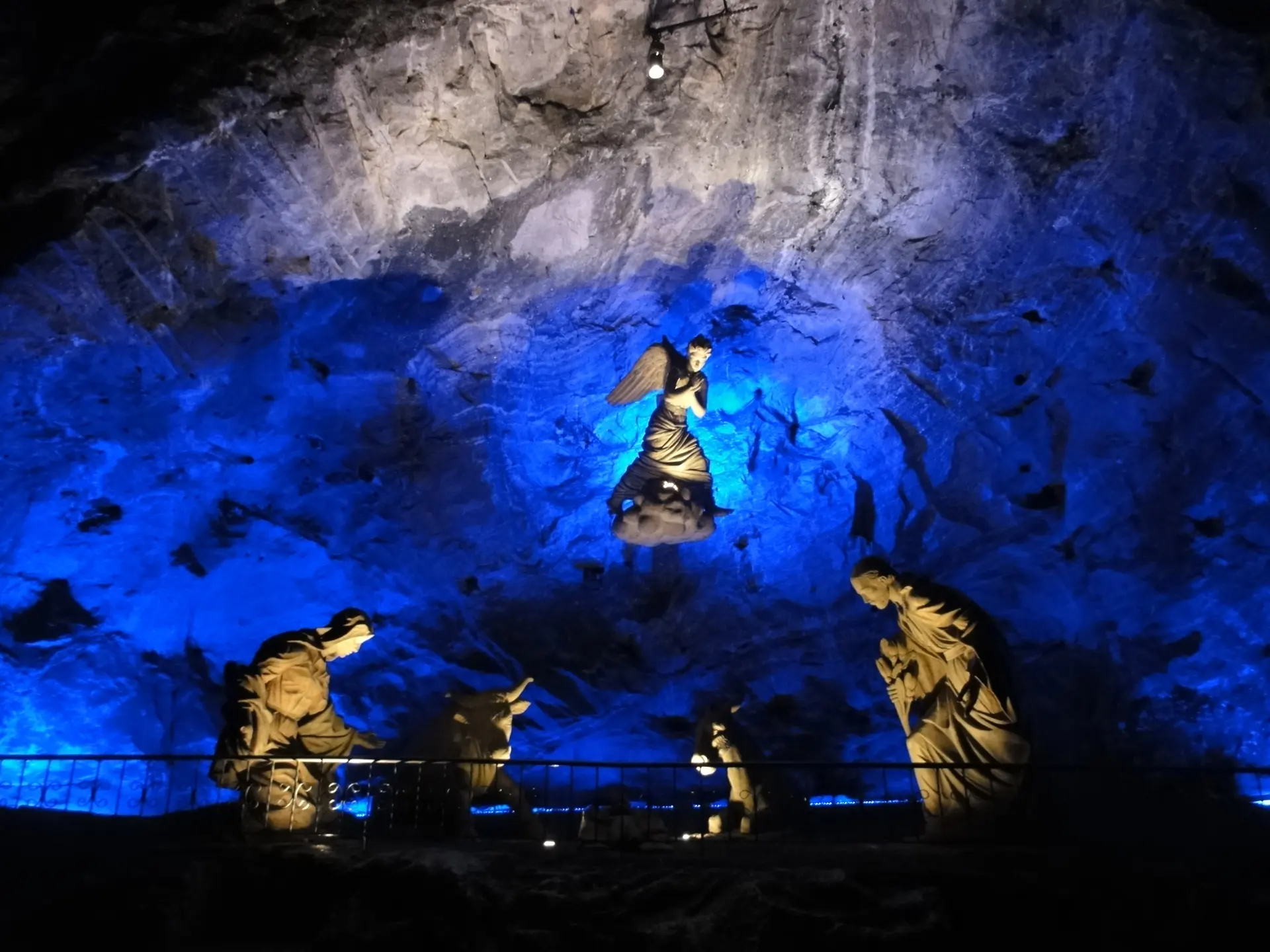 Holy Family sculpture in the Salt Cathedral of Zipaquirá