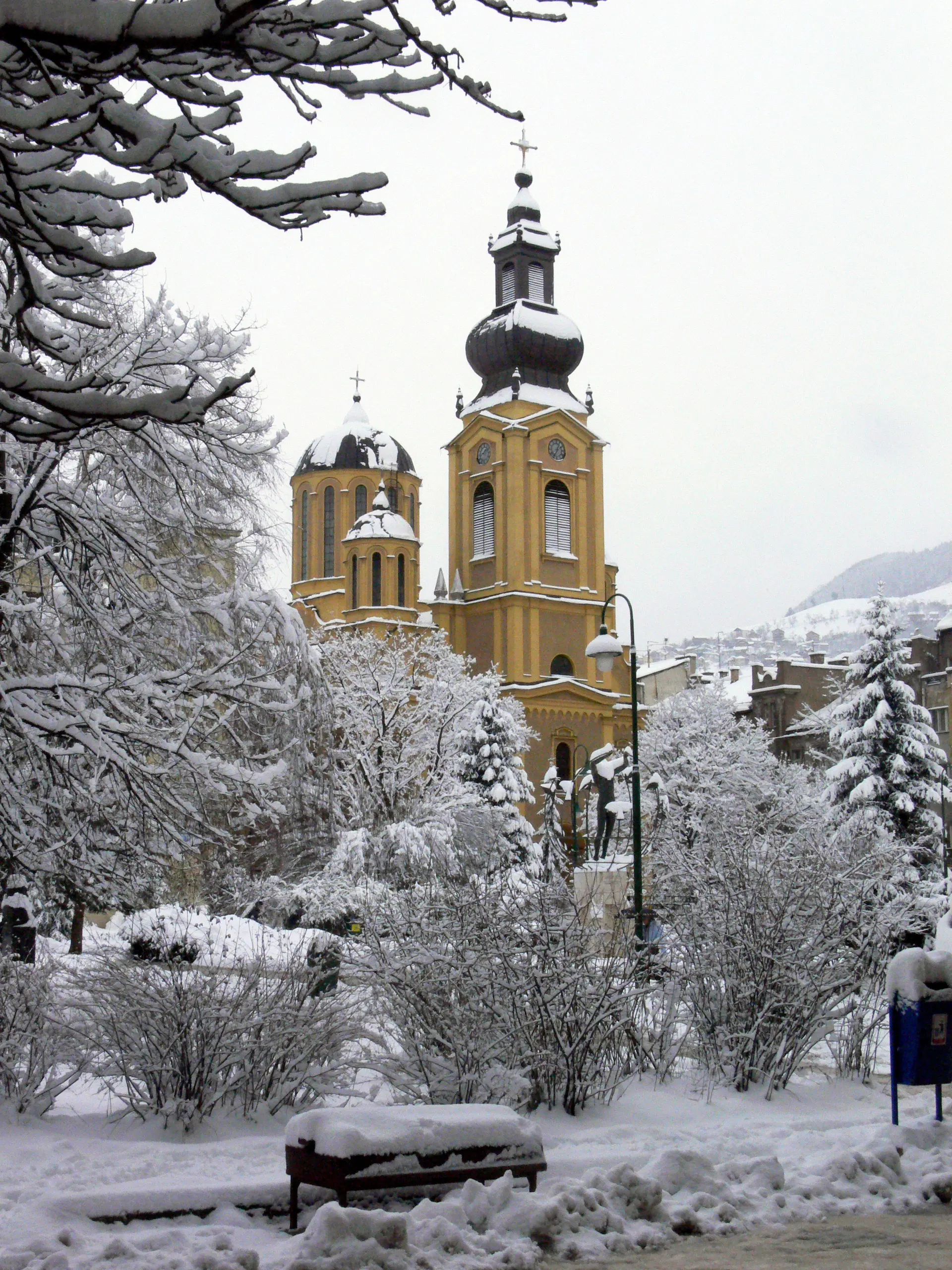 The serbian orthodox church in Sarajevo.