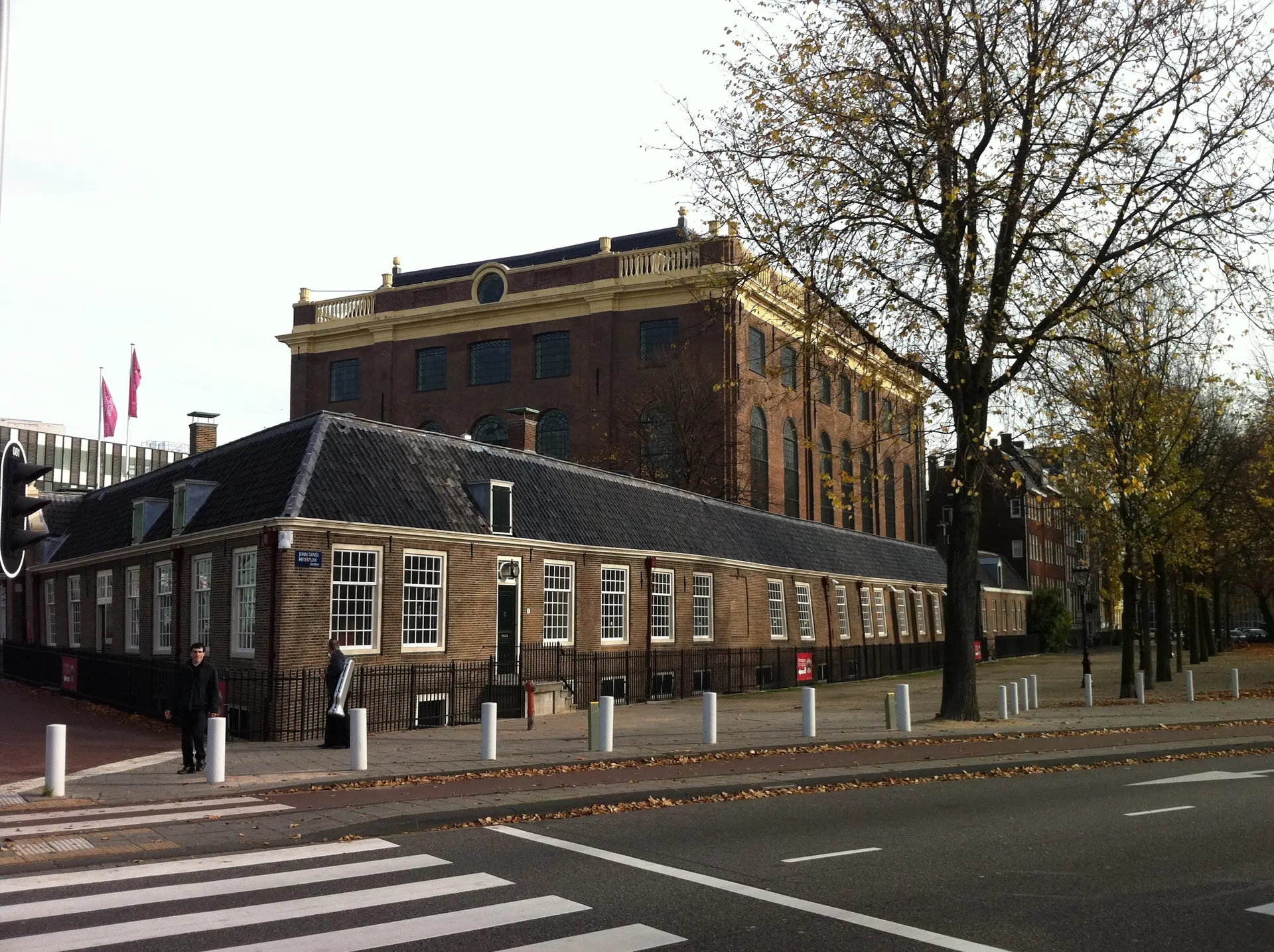 Exterior of the Portuguese Synagogue on Jonas Daniël Meijerplein in Amsterdam