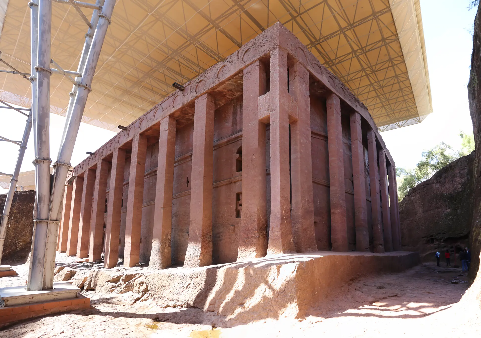 Biete Medhane Alem, one of the rock-hewn churches of Lalibela